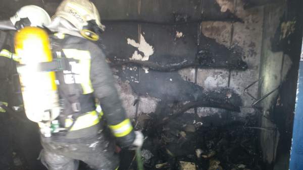 Incendio en una zapatería en Noja Incendio en una zapatería en Noja