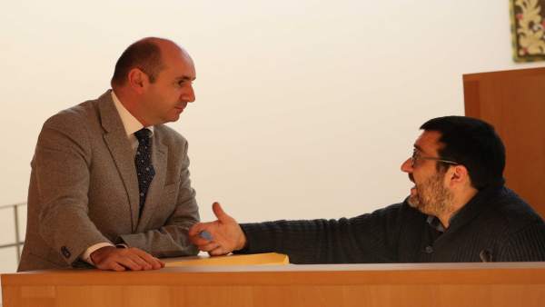 Francisco Conejo portavoz PSOE diputación con guzmán ahumada IU portavoz Francisco Conejo portavoz PSOE diputación con guzmán ahumada IU portavoz