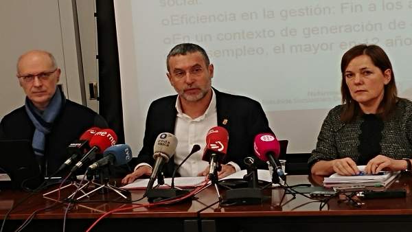 Miguel Laparra, en rueda de prensa. Miguel Laparra, en rueda de prensa.