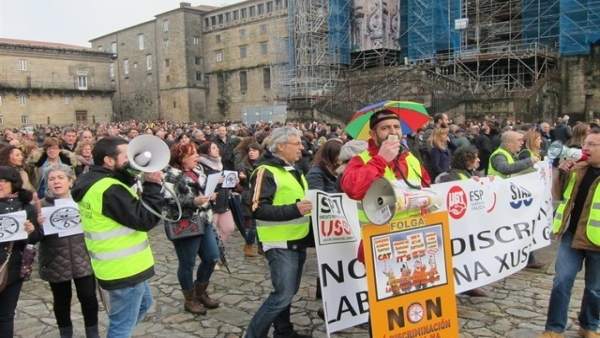 Protesta de los empleados públicos del sector de la justicia Protesta de los empleados públicos del sector de la justicia