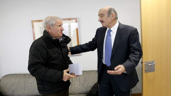 Mazón con el alcalde de Herrerías Mazón con el alcalde de Herrerías