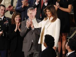 Melania Trump llega al Congreso para el discurso sobre el Estado de la Unión