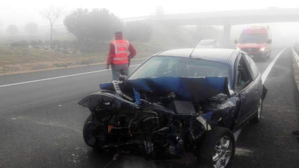 Accidente de tráfico en la A-68 en Tudela. Accidente de tráfico en la A-68 en Tudela.