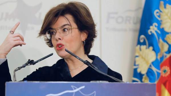 La vicepresidenta del Gobierno, Soraya Sáenz de Santamaría La vicepresidenta del Gobierno, Soraya Sáenz de Santamaría
