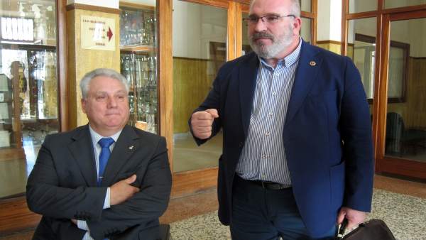 Sánchez Rodrigo (derecha) junto a Juan José Aliste en Salamanca Sánchez Rodrigo (derecha) junto a Juan José Aliste en Salamanca
