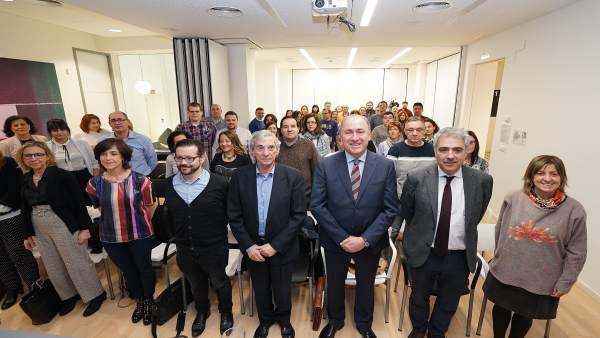 Acto con los miembros de las dos Lanzaderas de Empleo activas en Valladolid Acto con los miembros de las dos Lanzaderas de Empleo activas en Valladolid