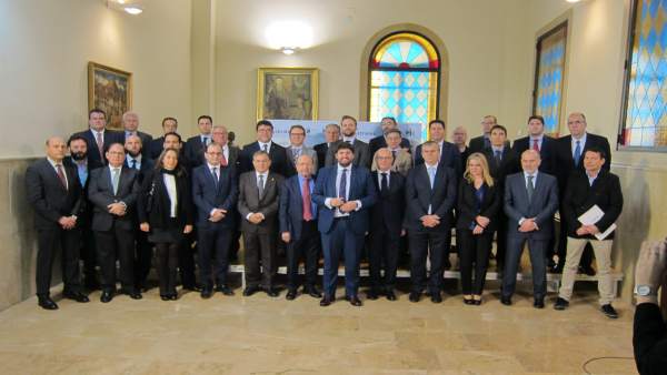 López Miras, en la constitución de la Fundación Isaac Peral López Miras, en la constitución de la Fundación Isaac Peral