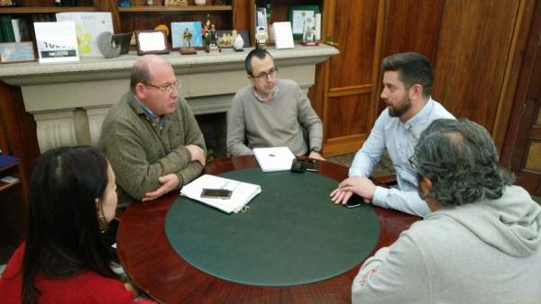 Reunión del alcalde con CCOO Reunión del alcalde con CCOO