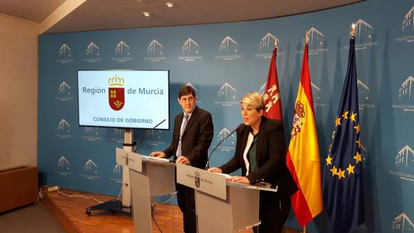 La portavoz del Gobierno regional, Noelia Arroyo, en la rueda de prensa La portavoz del Gobierno regional, Noelia Arroyo, en la rueda de prensa