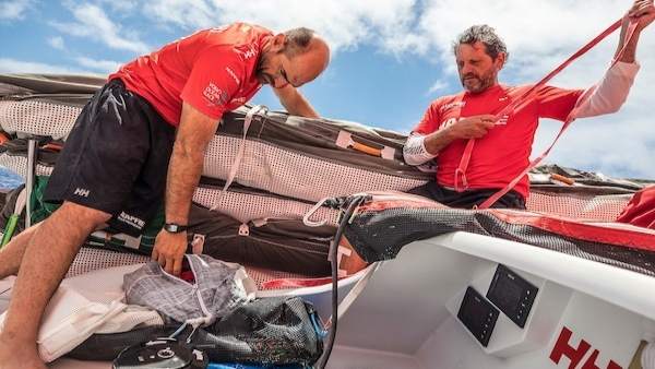 Xabi Fernández y Joan Vila MAPFRE Volvo Ocean Race Xabi Fernández y Joan Vila MAPFRE Volvo Ocean Race