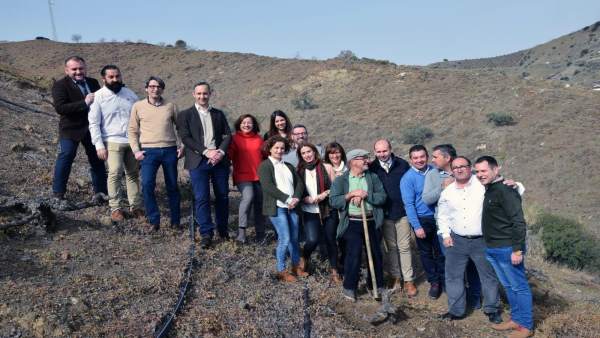 Grupo PSOE diputación de málaga visitan el borge axarquía vélez campo Grupo PSOE diputación de málaga visitan el borge axarquía vélez campo