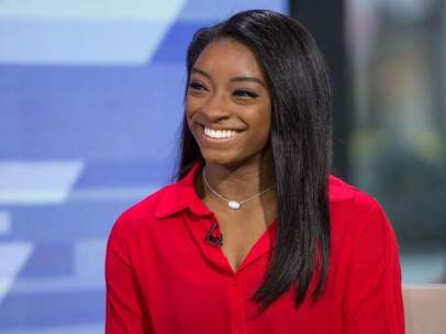 Simone Biles en una entrevista para la NBC.