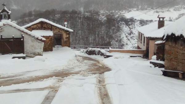 Temporal de nieve y frio en Somiedo Temporal de nieve y frio en Somiedo