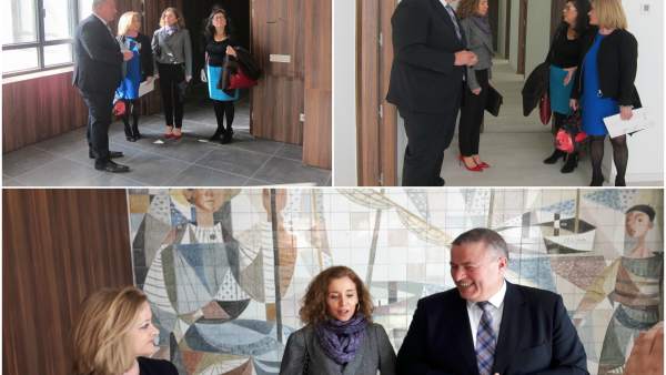 Imagen de la visita a las obras en la sede de la Delegación Imagen de la visita a las obras en la sede de la Delegación