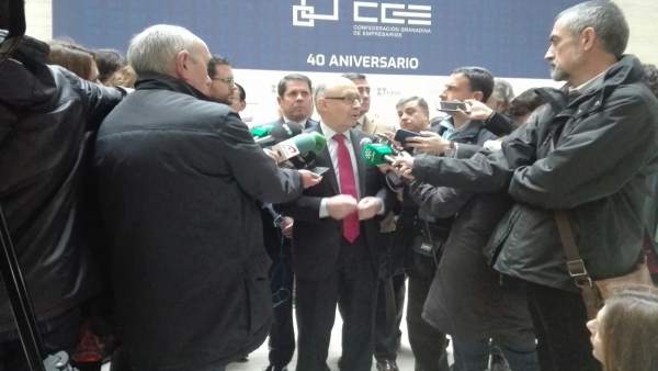 El Ministro de Hacienda, Cristóbal Montoro. El Ministro de Hacienda, Cristóbal Montoro.