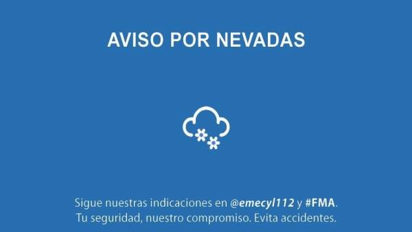 Aviso por nevadas en el norte de Castilla y León Aviso por nevadas en el norte de Castilla y León