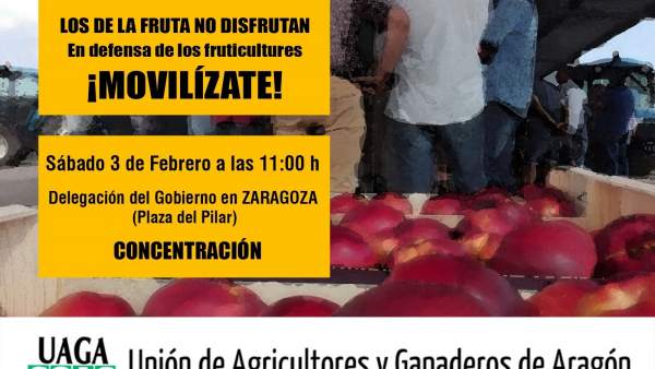 Concentración convocada por UAGA este sábado en Zaragoza. Concentración convocada por UAGA este sábado en Zaragoza.