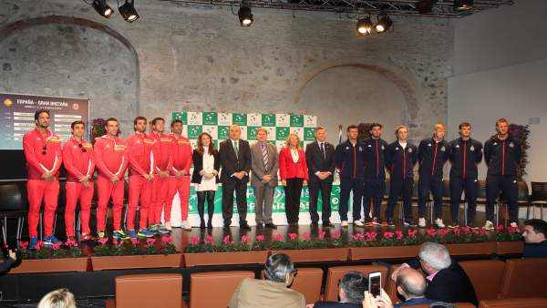 Marbella copa davis tenis equipos España y Gran Bretaña sorteo muñoz Marbella copa davis tenis equipos España y Gran Bretaña sorteo muñoz