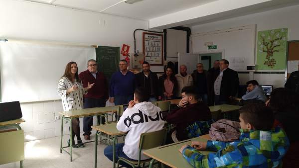 VIsita de la delegada de Educación, Remedios Palma, a Chiclana VIsita de la delegada de Educación, Remedios Palma, a Chiclana
