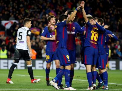 Gol del Barça al Valencia