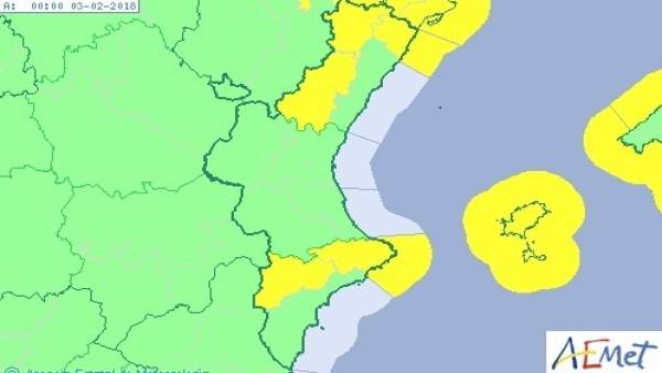 El cap de setmana comença amb avisos groc per vent, neu i fenòmens costaners a la Comunitat Valenciana El cap de setmana comença amb avisos groc per vent, neu i fenòmens costaners a la Comunitat Valenciana
