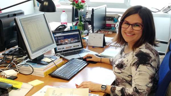 La investigadora Lorena Cano La investigadora Lorena Cano