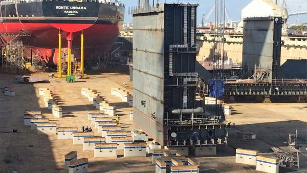 Quilla del tercer petrolero Suezmaxz en Navantia Puerto Real Quilla del tercer petrolero Suezmaxz en Navantia Puerto Real