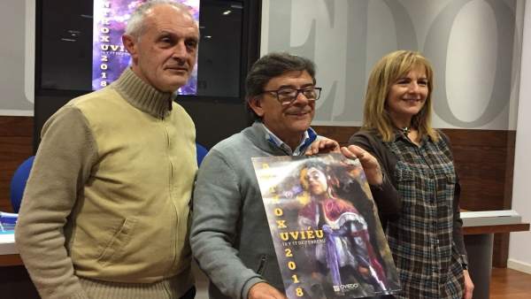 Luis Antonio Suárez, Roberto Sánchez Ramos y Marisa Ponga Luis Antonio Suárez, Roberto Sánchez Ramos y Marisa Ponga