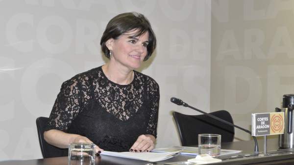 La diputada del PAR Elena Allué. La diputada del PAR Elena Allué.