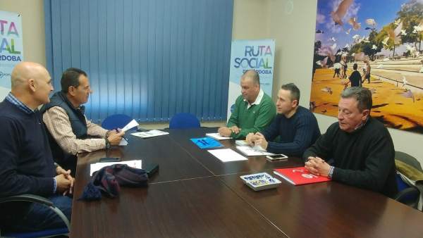 Reunión de los sindicatos Acaip, CCOO y UGT con Rafael Merino Reunión de los sindicatos Acaip, CCOO y UGT con Rafael Merino