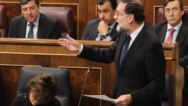 El presidente del Gobierno, Mariano Rajoy, en el Congreso. El presidente del Gobierno, Mariano Rajoy, en el Congreso.
