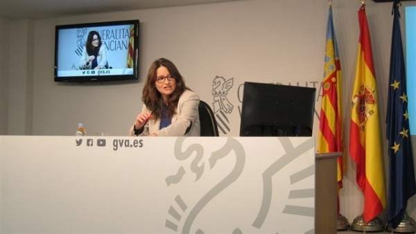 La vicepresidenta, en la rueda de prensa tras el pleno del Consell La vicepresidenta, en la rueda de prensa tras el pleno del Consell