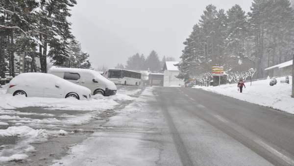 Nieve en la carretera Nieve en la carretera