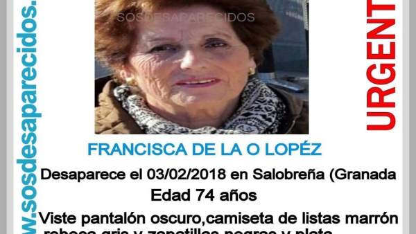 Mujer desaparecida en Salobreña Mujer desaparecida en Salobreña