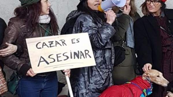 Protesta en A Coruña 'No a la caza con galgos y otras razas' Protesta en A Coruña 'No a la caza con galgos y otras razas'