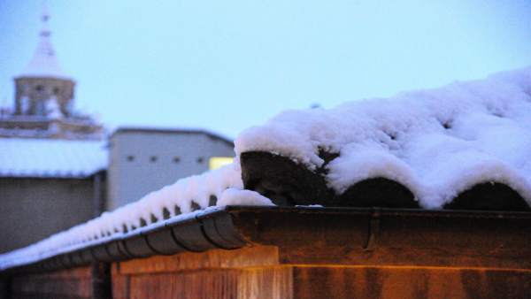 Nieve este lunes en Teruel. Nieve este lunes en Teruel.