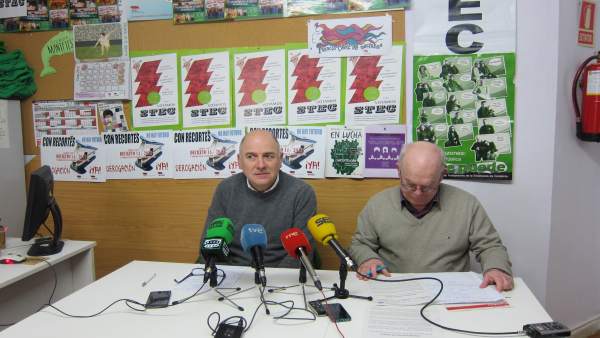 Jesús Aguayo y José Ramón Merino del STEC Jesús Aguayo y José Ramón Merino del STEC