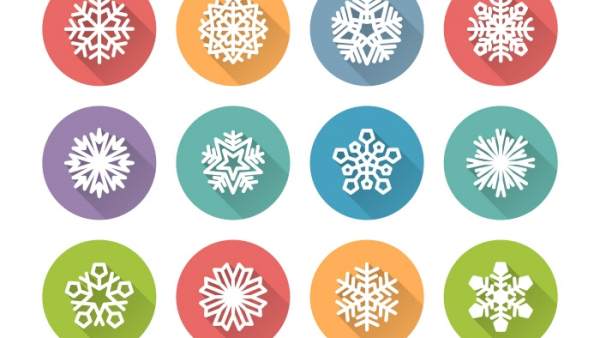 Copos de nieve. Copos de nieve.