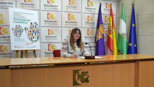 Aurora Barbero en rueda prensa Aurora Barbero en rueda prensa