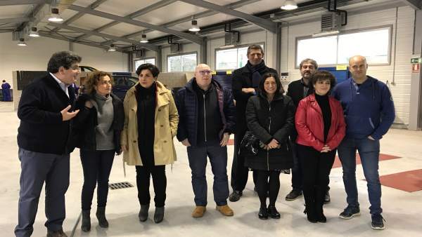 Durante la visita de este lunes. Durante la visita de este lunes.