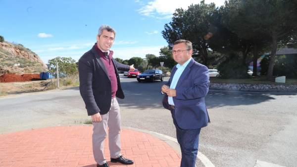 Víctor Navas y Miguel Angel Heredia rotonda acceso 222 benalmádena obras retraso Víctor Navas y Miguel Angel Heredia rotonda acceso 222 benalmádena obras retraso
