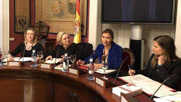 La consejera, durante su comparecencia en el Senado La consejera, durante su comparecencia en el Senado