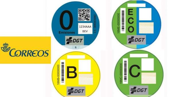 Etiquetas medioambientales para coches. Etiquetas medioambientales para coches.