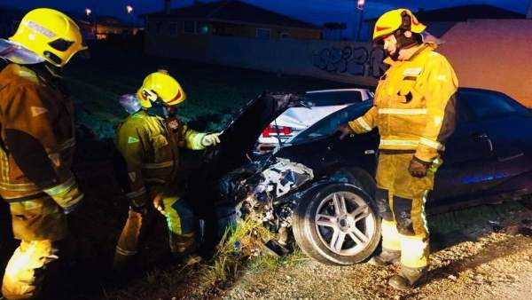 Dos persones atrapades en un accident de trànsit en la CV-91 amb tres vehicles implicats Dos persones atrapades en un accident de trànsit en la CV-91 amb tres vehicles implicats