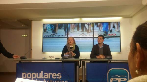 Rueda de prensa de MErcedes FErnández y David González Medina (PP) Rueda de prensa de MErcedes FErnández y David González Medina (PP)