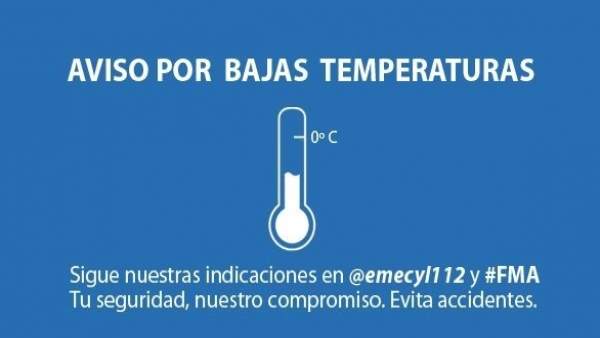 Aviso por bajas temperaturas en CyL Aviso por bajas temperaturas en CyL