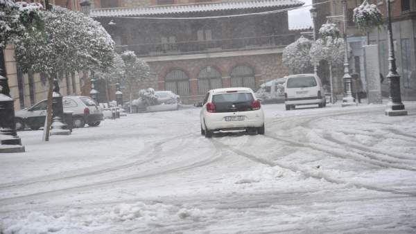 Nieve en la ciudad de Teruel Nieve en la ciudad de Teruel