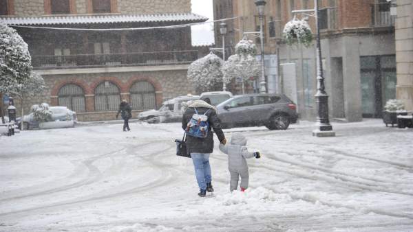 Nieve en la ciudad de Teruel Nieve en la ciudad de Teruel