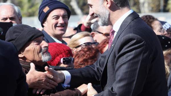 El rey Felipe en su visita a Málaga en febrero de 2018 El rey Felipe en su visita a Málaga en febrero de 2018