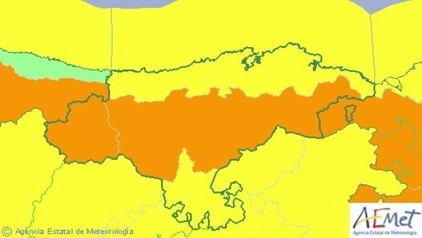 Mapa de avisos para este miércoles Mapa de avisos para este miércoles